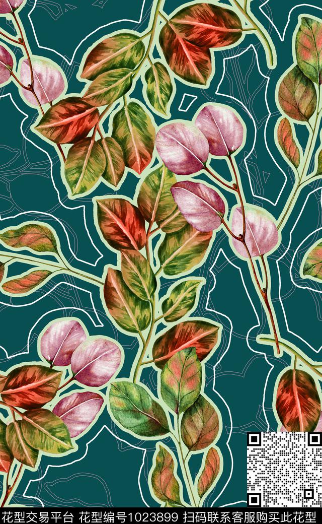 数码华亿平台花卉女装数码印花华亿平台下载（图片编号: 1023899） - 瓦栏（Walan）