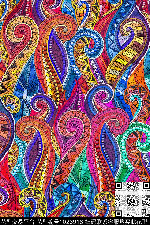 地砖中东民族风数码印花华亿平台下载（图片编号: 1023918） - 瓦栏（Walan）