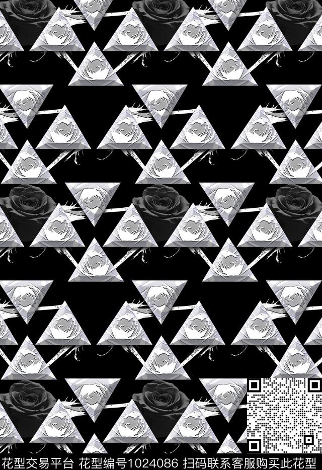 数码华亿平台花卉女装数码印花华亿平台下载（图片编号: 1024086） - 瓦栏（Walan）