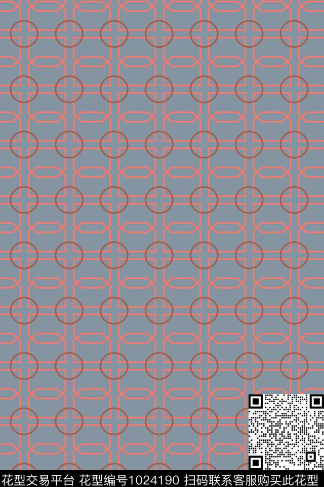 条纹几何大牌风传统印花华亿平台下载（图片编号: 1024190） - 瓦栏（Walan）