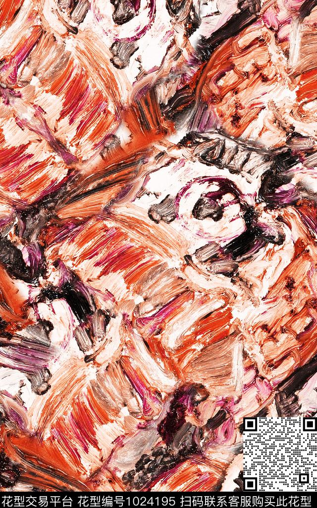 数码华亿平台民族风抽象数码印花华亿平台下载（图片编号: 1024195） - 瓦栏（Walan）