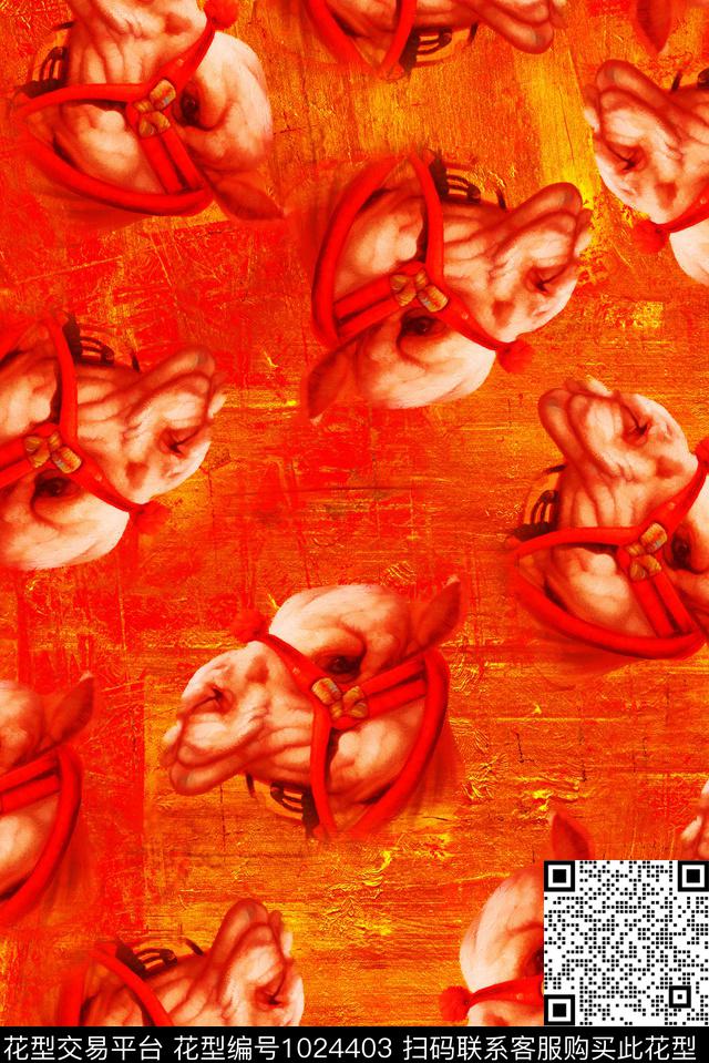 数码华亿平台民族风抽象数码印花华亿平台下载（图片编号: 1024403） - 瓦栏（Walan）