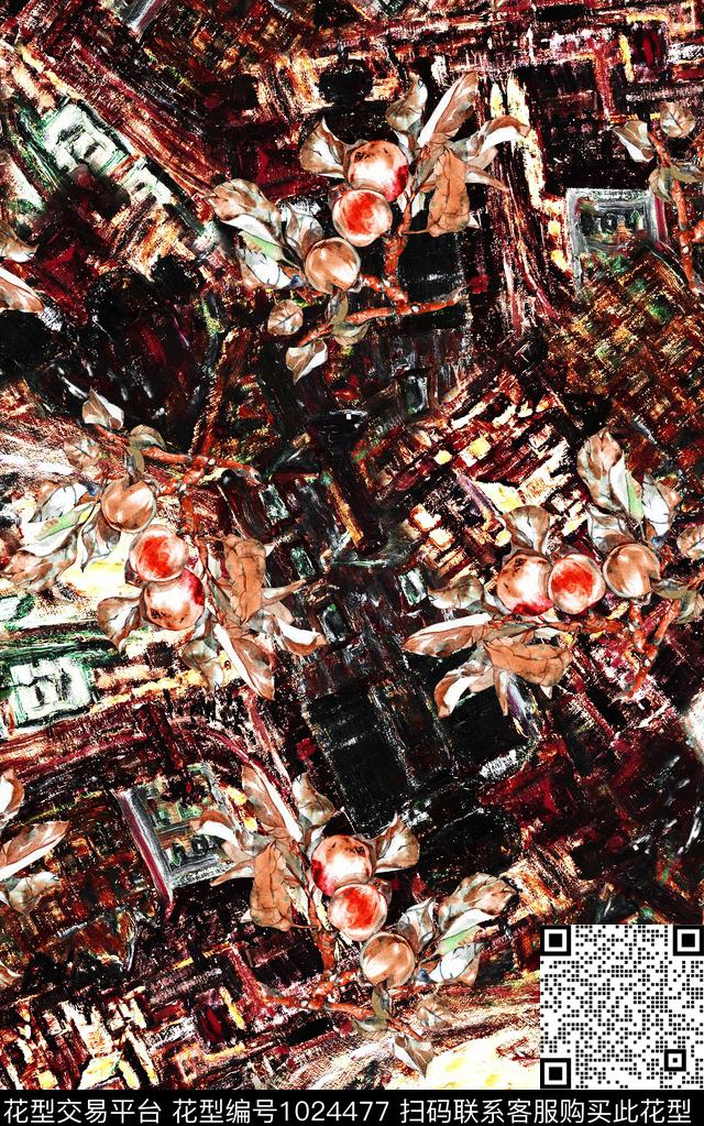 数码华亿平台复古数码印花华亿平台下载（图片编号: 1024477） - 瓦栏（Walan）