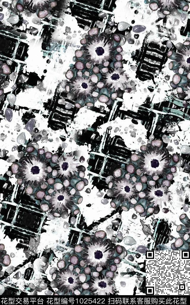 数码华亿平台民族风抽象数码印花华亿平台下载（图片编号: 1025422） - 瓦栏（Walan）