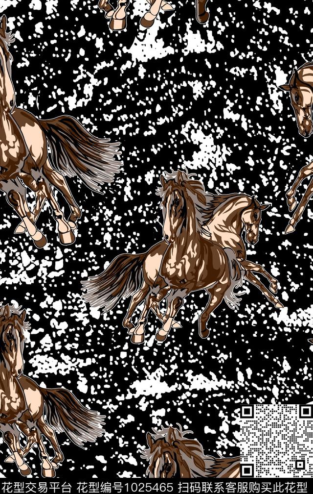 民族风动物大牌风数码印花华亿平台下载（图片编号: 1025465） - 瓦栏（Walan）