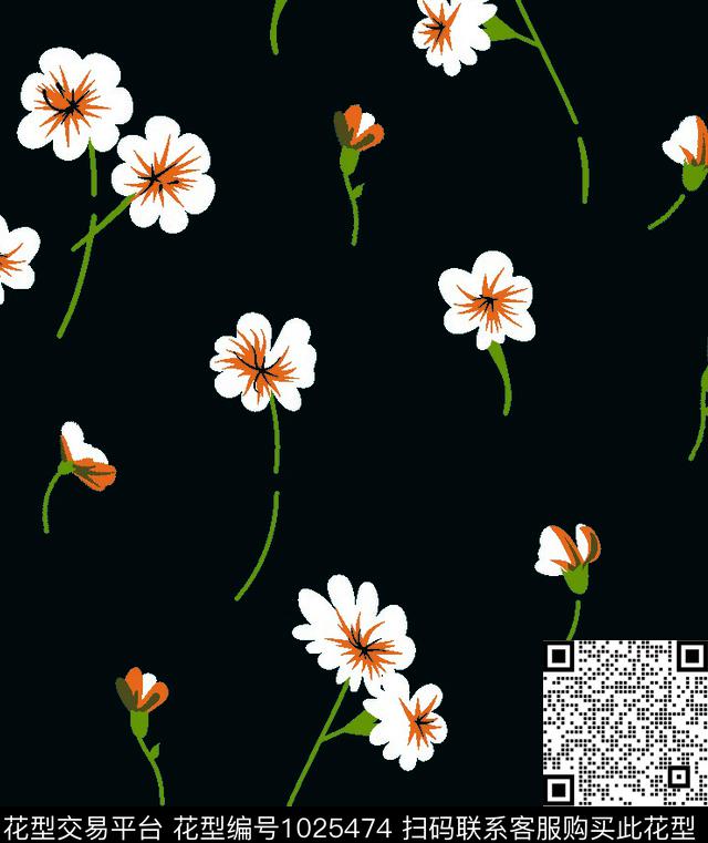 民族风花卉大牌风数码印花华亿平台下载（图片编号: 1025474） - 瓦栏（Walan）