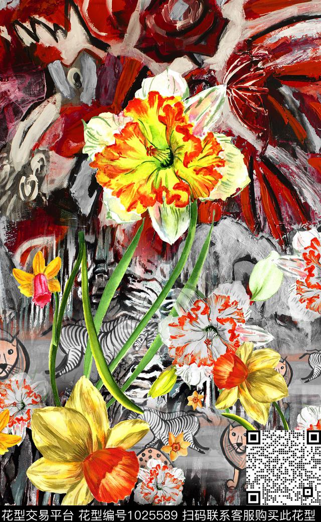 大花数码华亿平台定位花数码印花华亿平台下载（图片编号: 1025589） - 瓦栏（Walan）