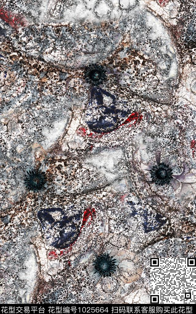 数码华亿平台民族风抽象数码印花华亿平台下载（图片编号: 1025664） - 瓦栏（Walan）