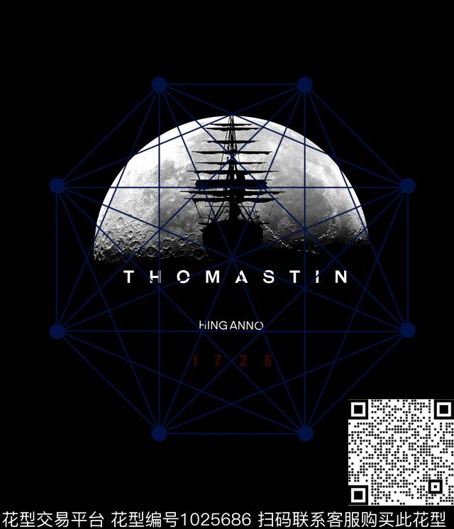 抽象男装几何数码印花华亿平台下载（图片编号: 1025686） - 瓦栏（Walan）