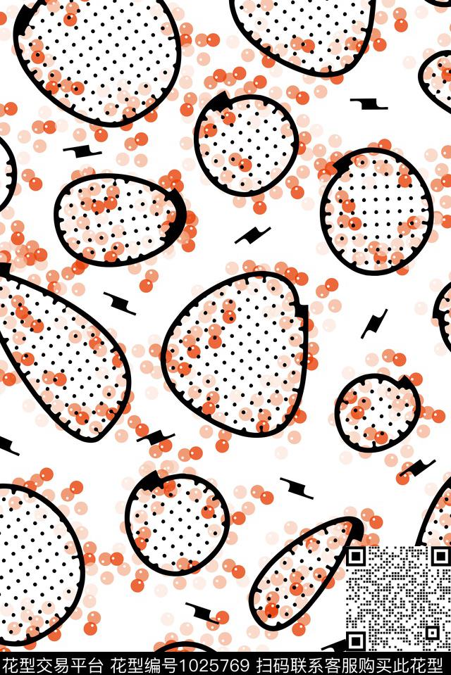 潮牌休闲风波点数码印花华亿平台下载（图片编号: 1025769） - 瓦栏（Walan）