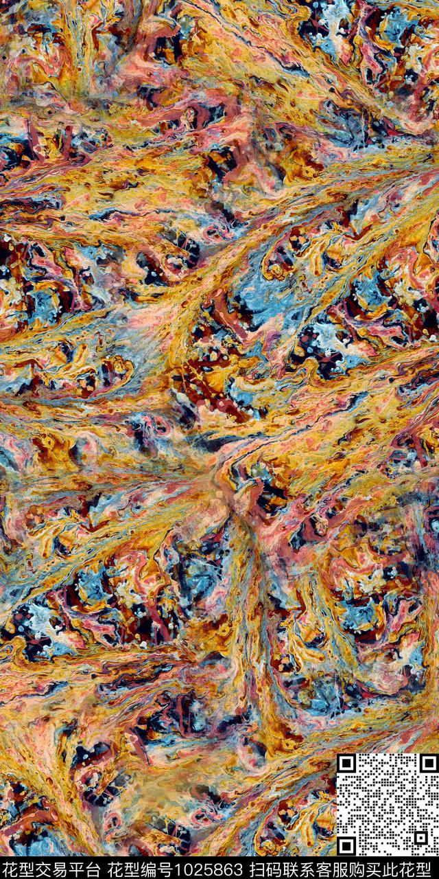 抽象复古抽象底纹数码印花华亿平台下载（图片编号: 1025863） - 瓦栏（Walan）