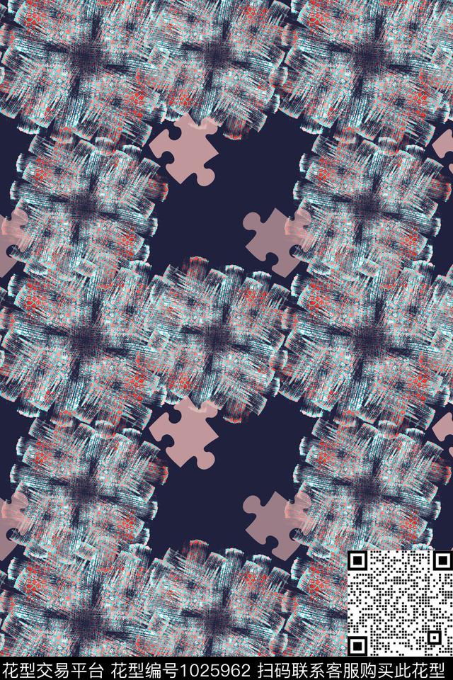 男装休闲花卉径庭迷彩手绘线条笔触数码印花华亿平台下载（图片编号: 1025962） - 瓦栏（Walan）