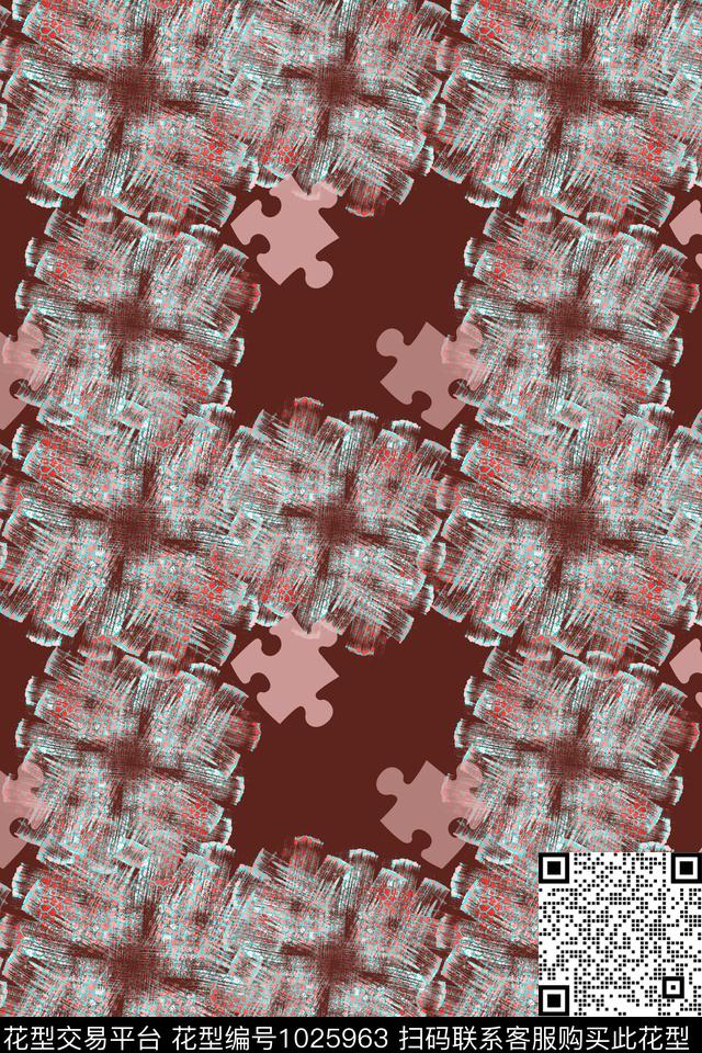 男装休闲花卉径庭迷彩手绘线条笔触数码印花华亿平台下载（图片编号: 1025963） - 瓦栏（Walan）