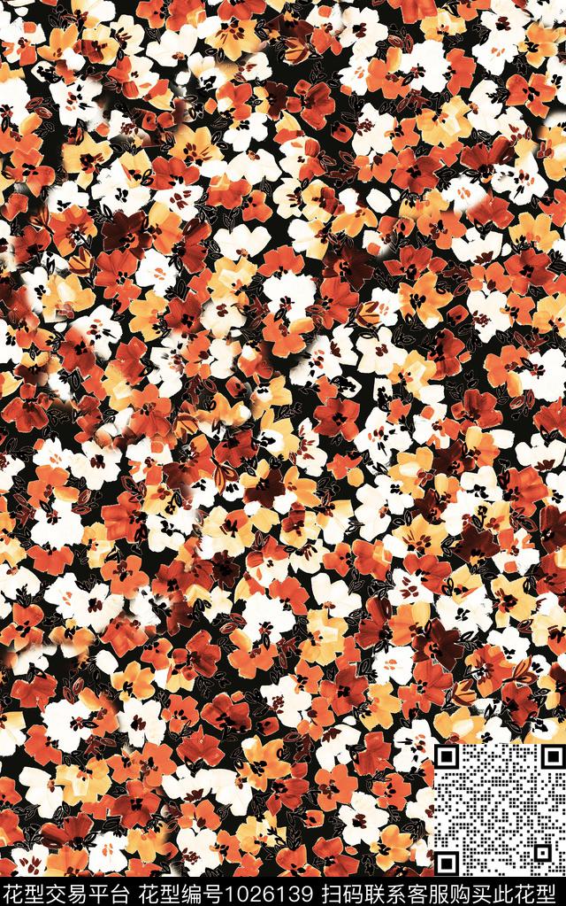 民族风花卉大牌风数码印花华亿平台下载（图片编号: 1026139） - 瓦栏（Walan）