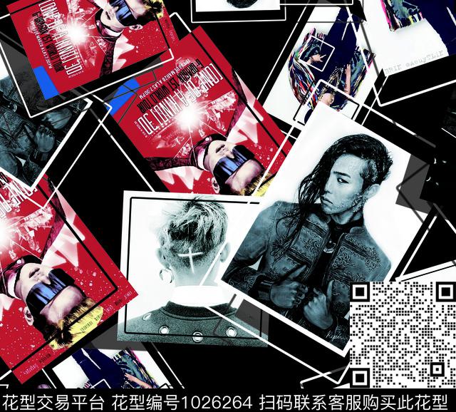 男装几何大牌风数码印花华亿平台下载（图片编号: 1026264） - 瓦栏（Walan）