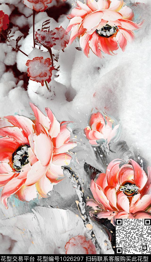 数码华亿平台民族风定位花数码印花华亿平台下载（图片编号: 1026297） - 瓦栏（Walan）