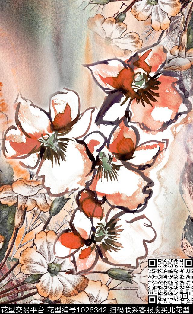 数码华亿平台定位花花卉数码印花华亿平台下载（图片编号: 1026342） - 瓦栏（Walan）