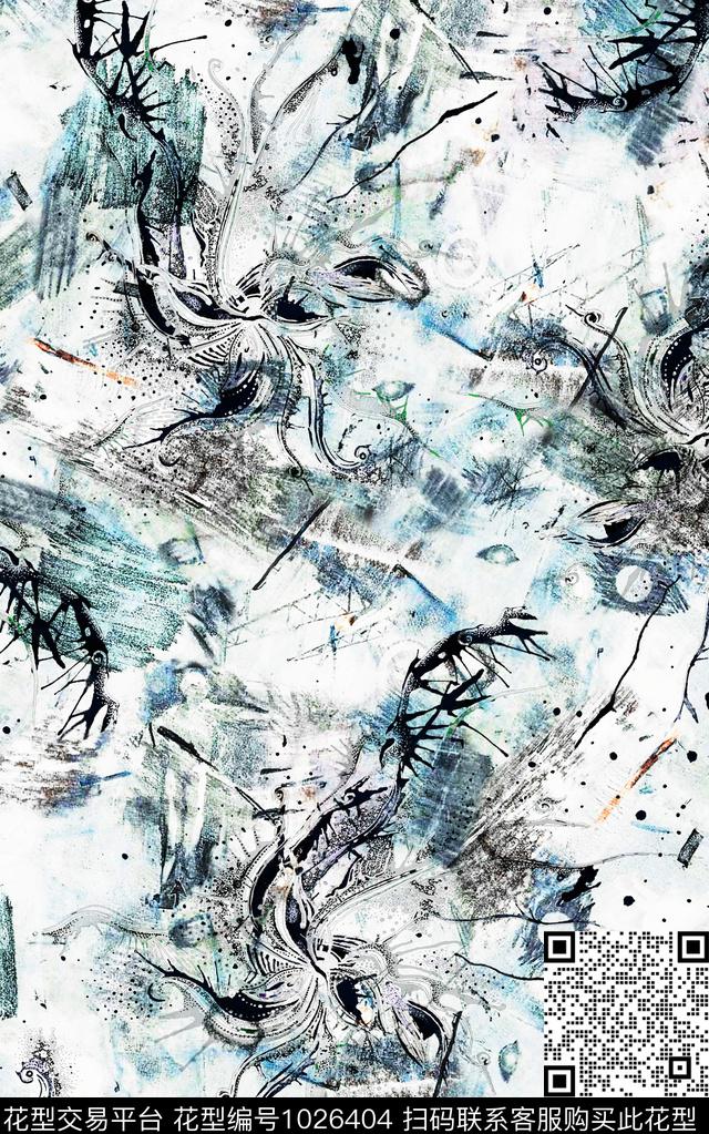 民族风花卉佩斯利数码印花华亿平台下载（图片编号: 1026404） - 瓦栏（Walan）