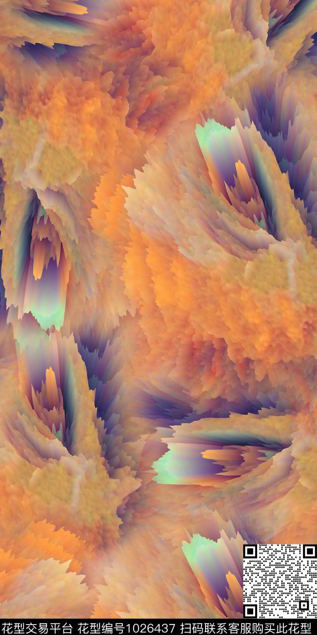 数码华亿平台女装肌理数码印花华亿平台下载（图片编号: 1026437） - 瓦栏（Walan）