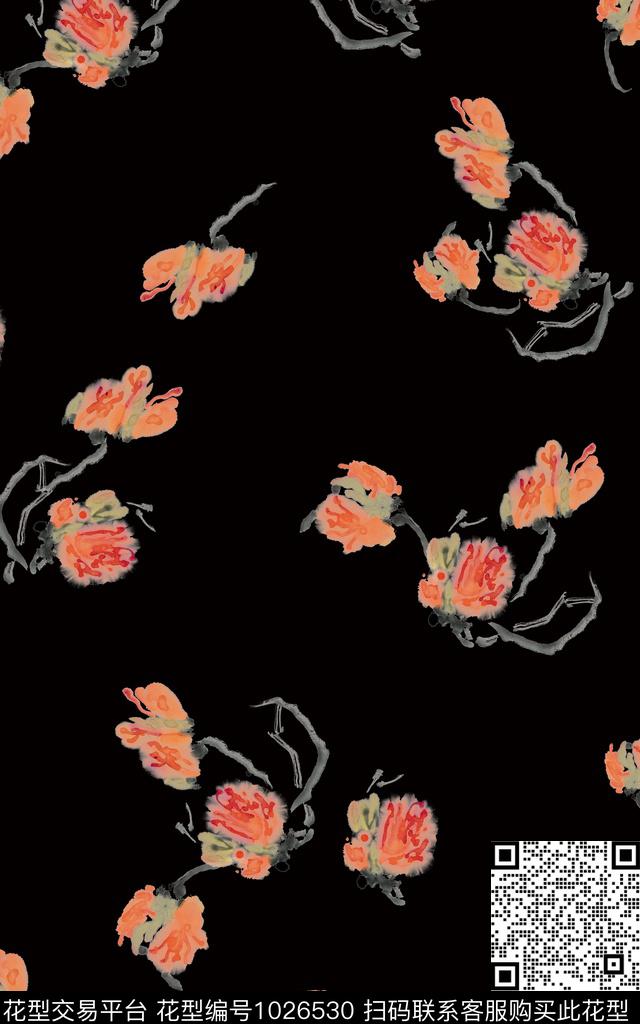 玉兰花植物花卉数码印花华亿平台下载（图片编号: 1026530） - 瓦栏（Walan）