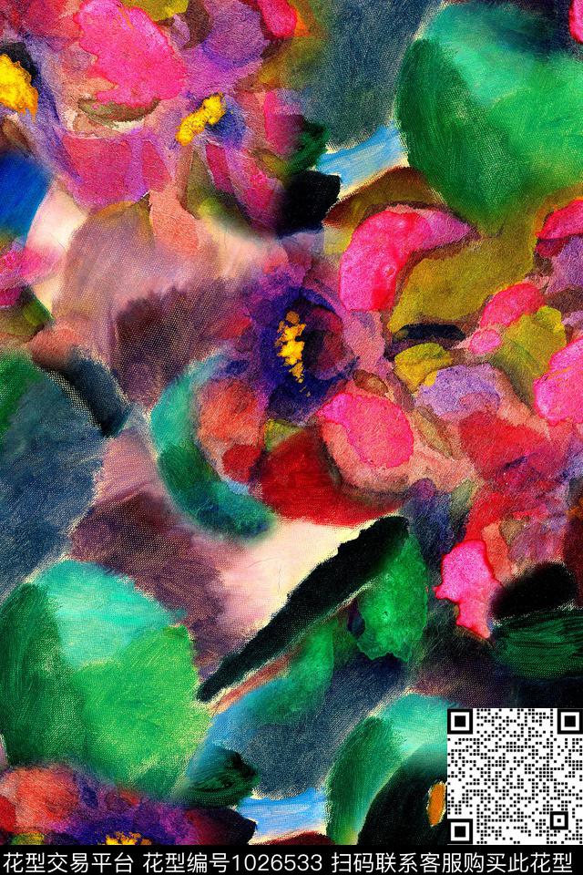 抽象几何纹理数码印花华亿平台下载（图片编号: 1026533） - 瓦栏（Walan）