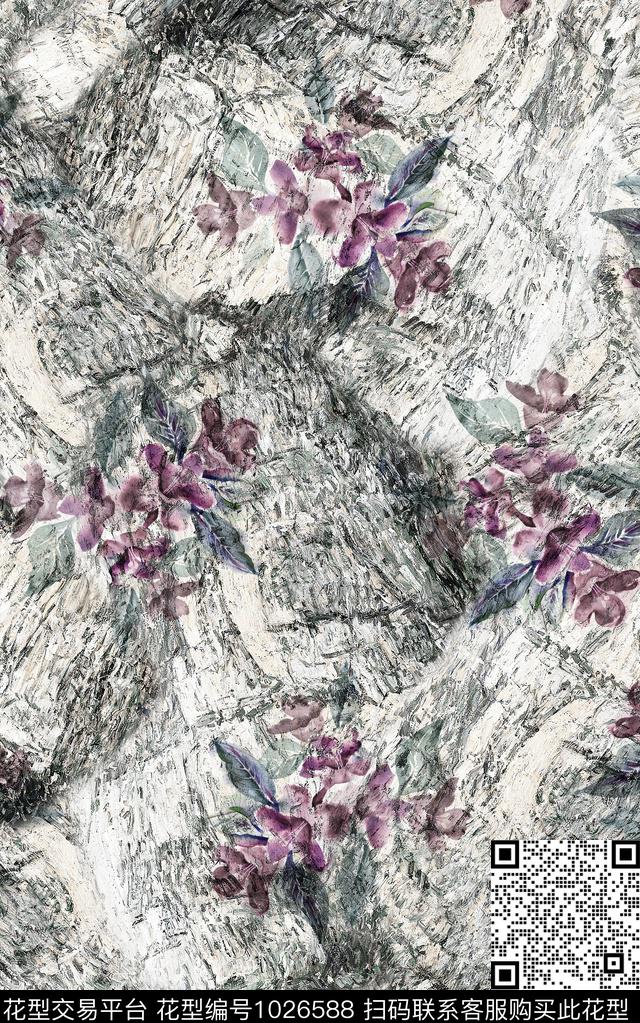 民族风几何复古数码印花华亿平台下载（图片编号: 1026588） - 瓦栏（Walan）