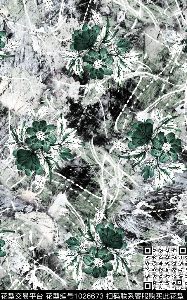 民族风佩斯利复古数码印花华亿平台下载（图片编号: 1026673） - 瓦栏（Walan）