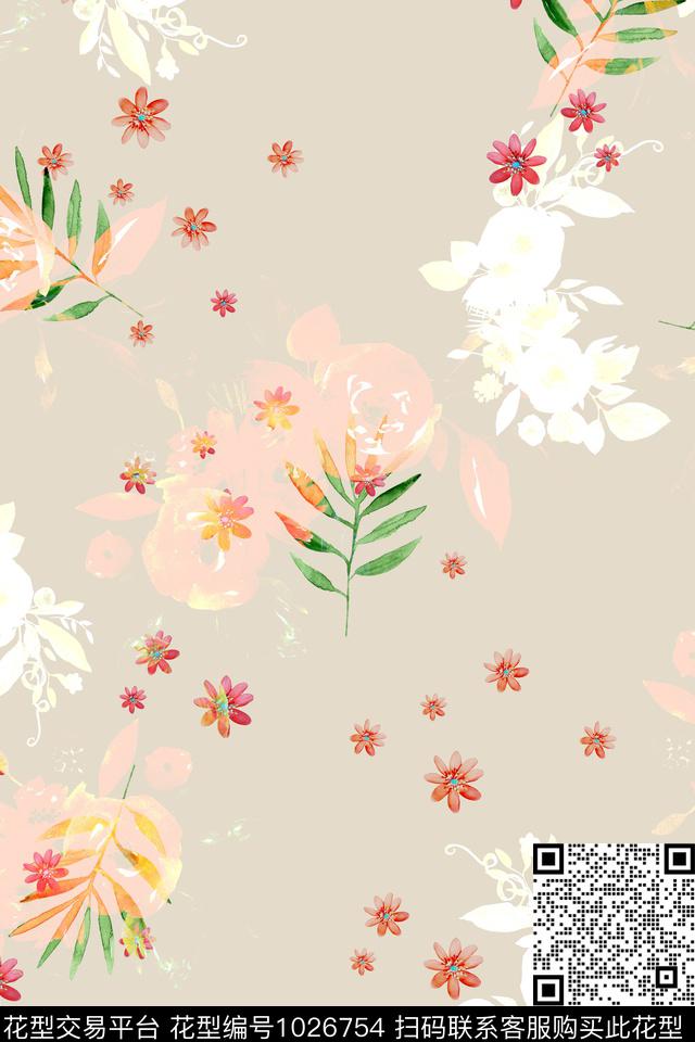 素雅春夏华亿平台年轻女性数码印花华亿平台下载（图片编号: 1026754） - 瓦栏（Walan）