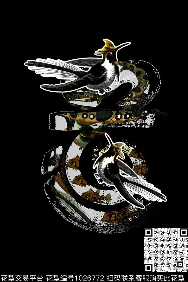 卡通抽象男装数码印花华亿平台下载（图片编号: 1026772） - 瓦栏（Walan）