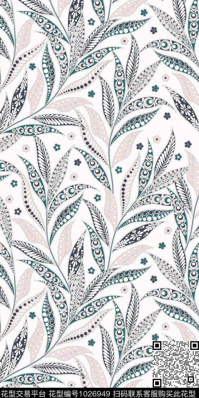 古典花纹花卉欧洲数码印花华亿平台下载（图片编号: 1026949） - 瓦栏（Walan）