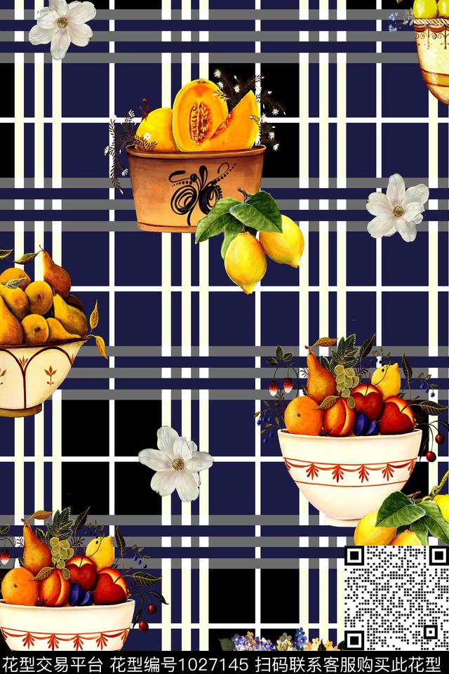 条纹休闲几何数码印花华亿平台下载（图片编号: 1027145） - 瓦栏（Walan）