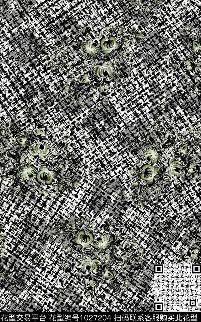 民族风小碎花花卉数码印花华亿平台下载（图片编号: 1027204） - 瓦栏（Walan）