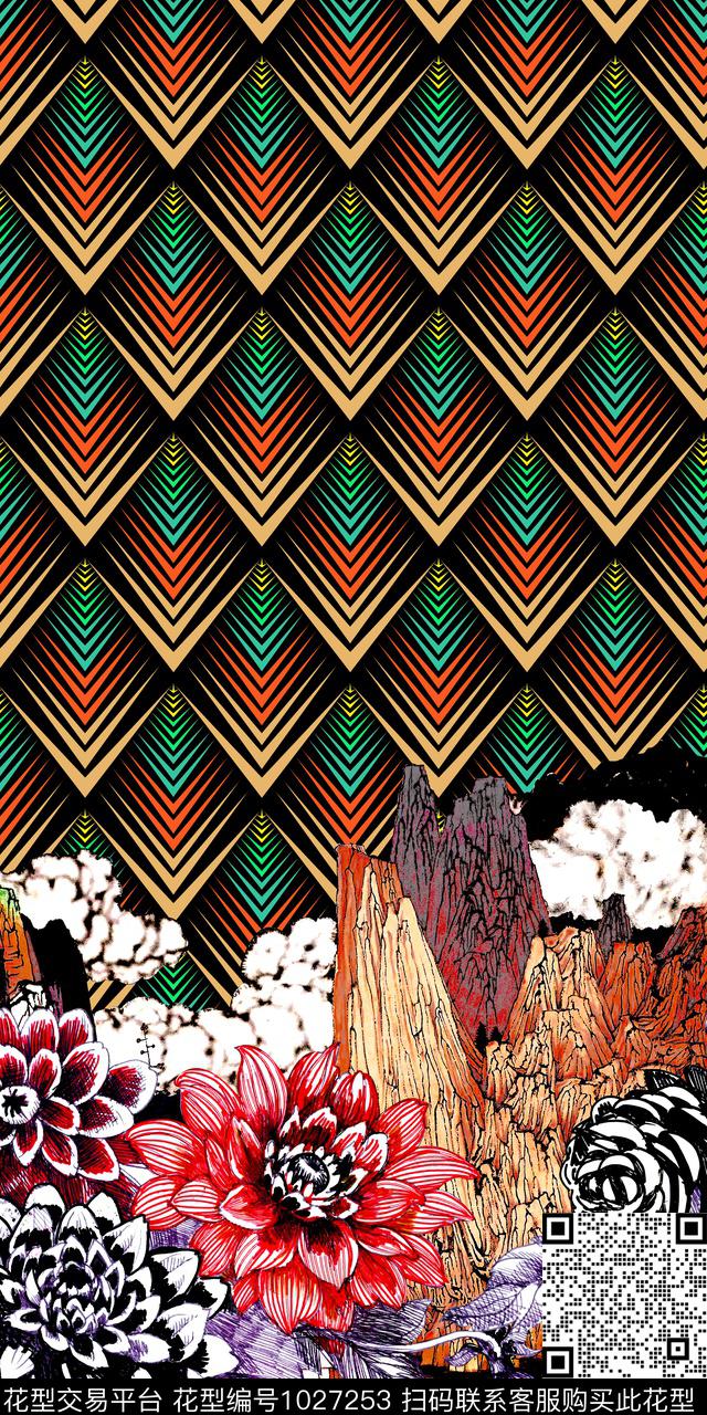 数码华亿平台定位花花卉数码印花华亿平台下载（图片编号: 1027253） - 瓦栏（Walan）