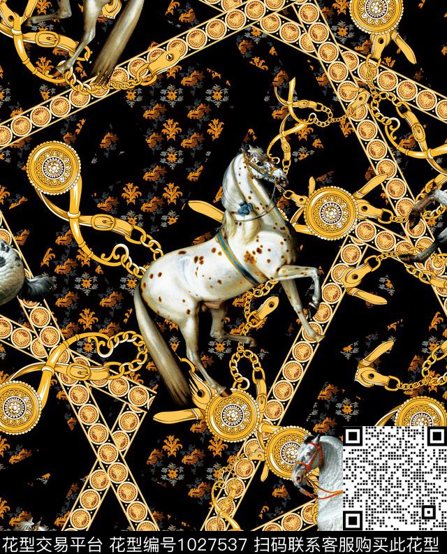 潮牌动物大牌风数码印花华亿平台下载（图片编号: 1027537） - 瓦栏（Walan）