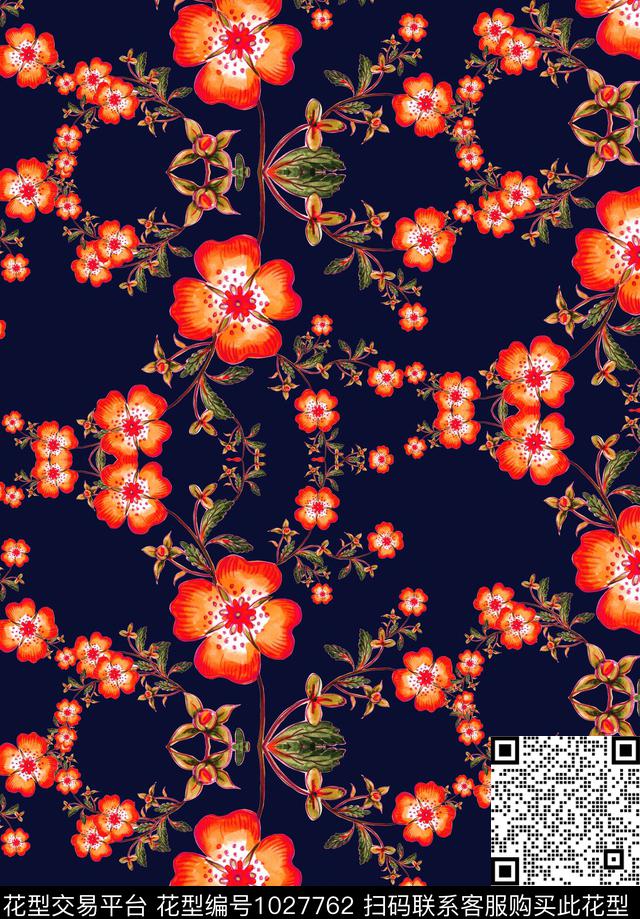 民族风小碎花花卉数码印花华亿平台下载（图片编号: 1027762） - 瓦栏（Walan）