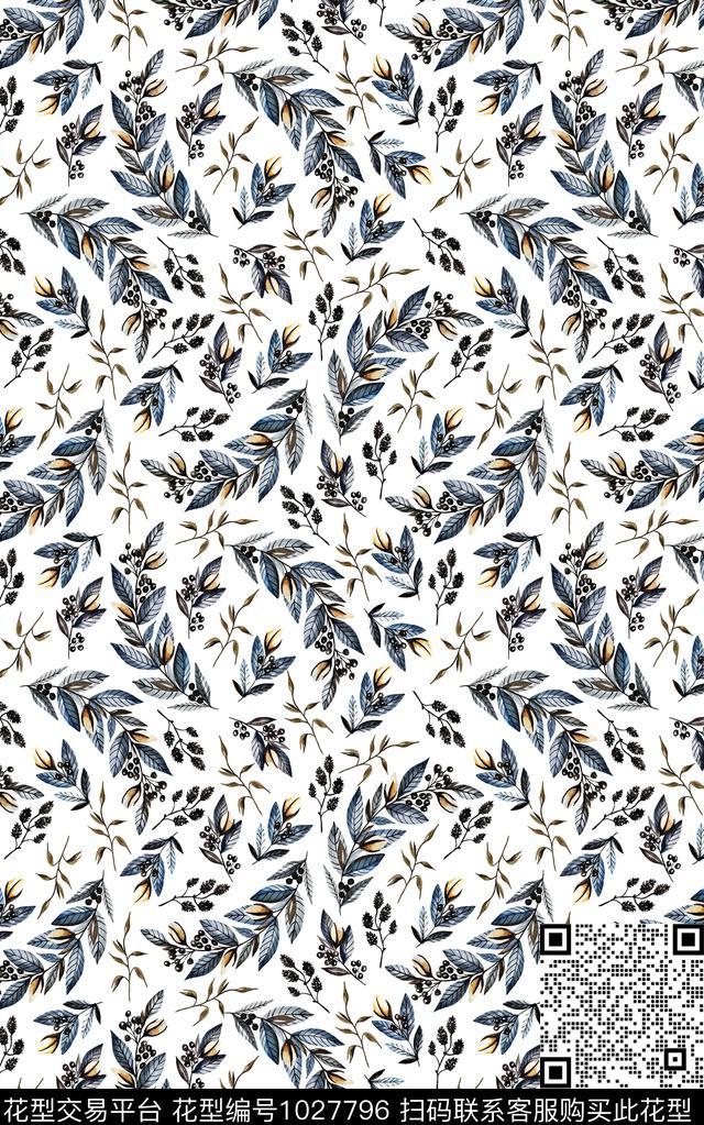 民族风小碎花花卉数码印花华亿平台下载（图片编号: 1027796） - 瓦栏（Walan）