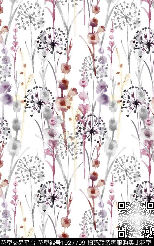 民族风小碎花花卉数码印花华亿平台下载（图片编号: 1027799） - 瓦栏（Walan）