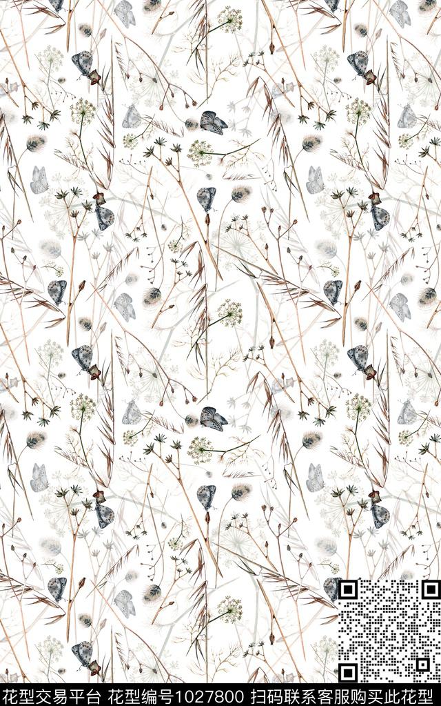 民族风小碎花花卉数码印花华亿平台下载（图片编号: 1027800） - 瓦栏（Walan）