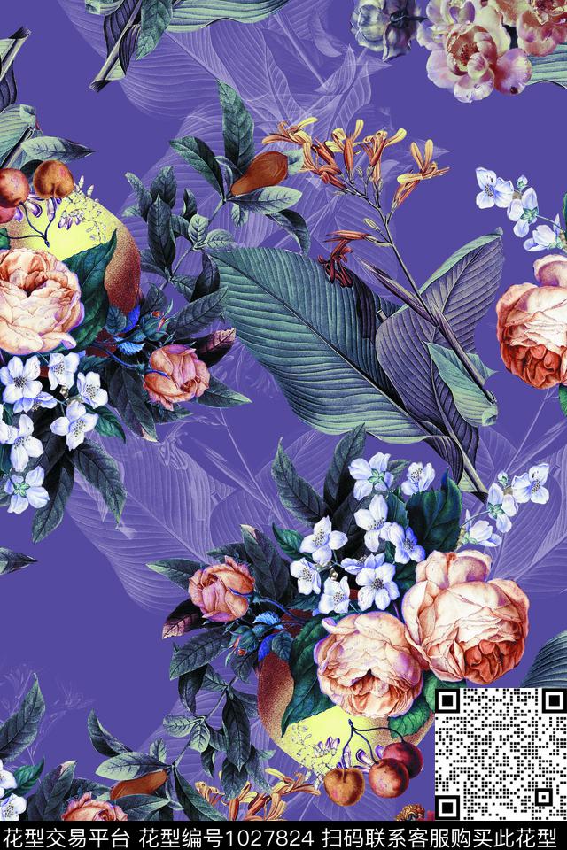 数码华亿平台花卉水果数码印花华亿平台下载（图片编号: 1027824） - 瓦栏（Walan）