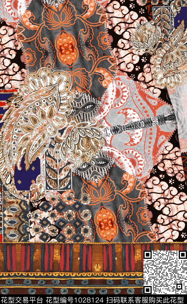 数码华亿平台民族风数码印花华亿平台下载（图片编号: 1028124） - 瓦栏（Walan）