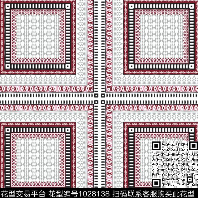 民族风女装大牌风数码印花华亿平台下载（图片编号: 1028138） - 瓦栏（Walan）