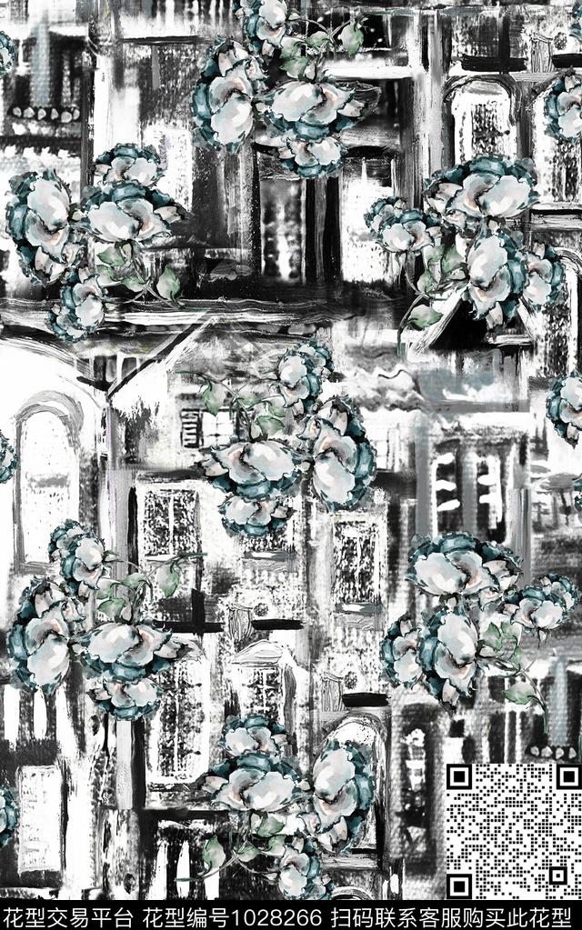 民族风花卉佩斯利数码印花华亿平台下载（图片编号: 1028266） - 瓦栏（Walan）