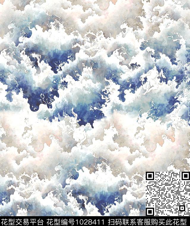 数码华亿平台花卉大牌风数码印花华亿平台下载（图片编号: 1028411） - 瓦栏（Walan）