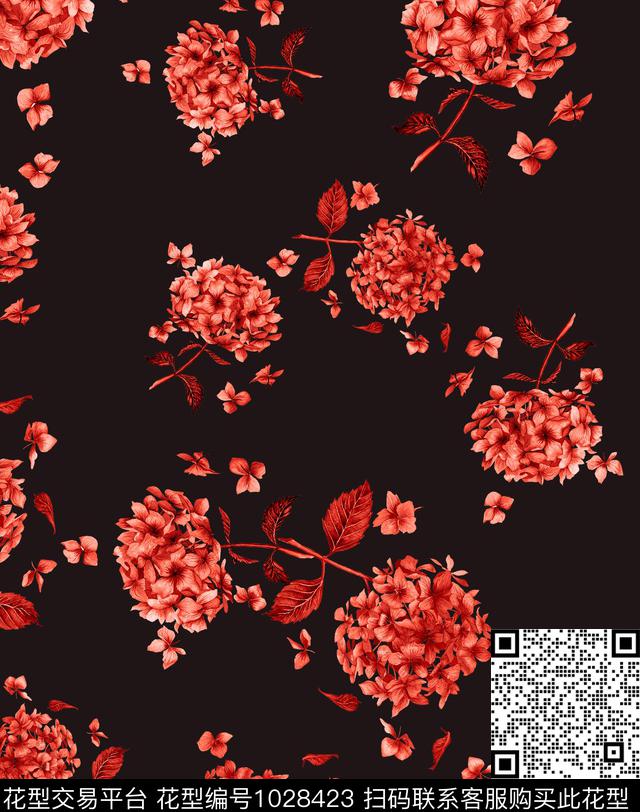 花卉绣球花温室花卉数码印花华亿平台下载（图片编号: 1028423） - 瓦栏（Walan）