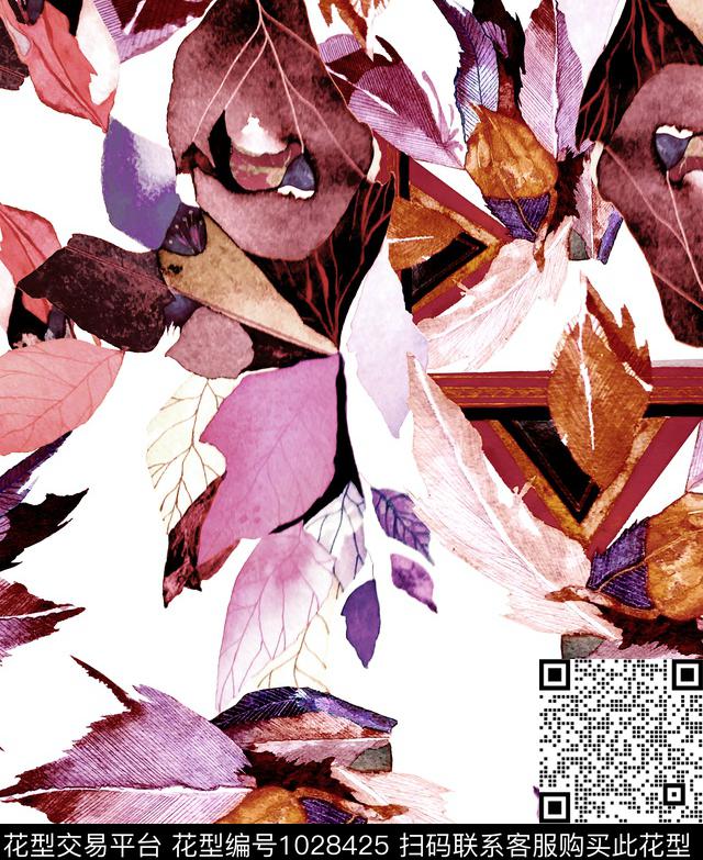 数码华亿平台大牌风水彩花卉数码印花华亿平台下载（图片编号: 1028425） - 瓦栏（Walan）