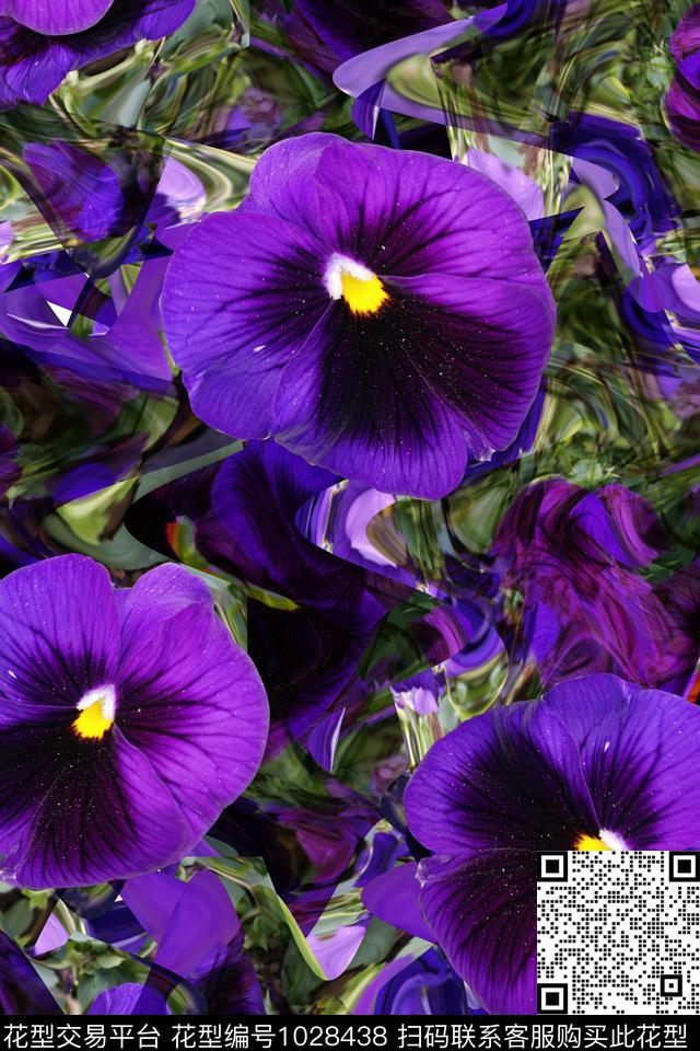 大花数码华亿平台花卉数码印花华亿平台下载（图片编号: 1028438） - 瓦栏（Walan）