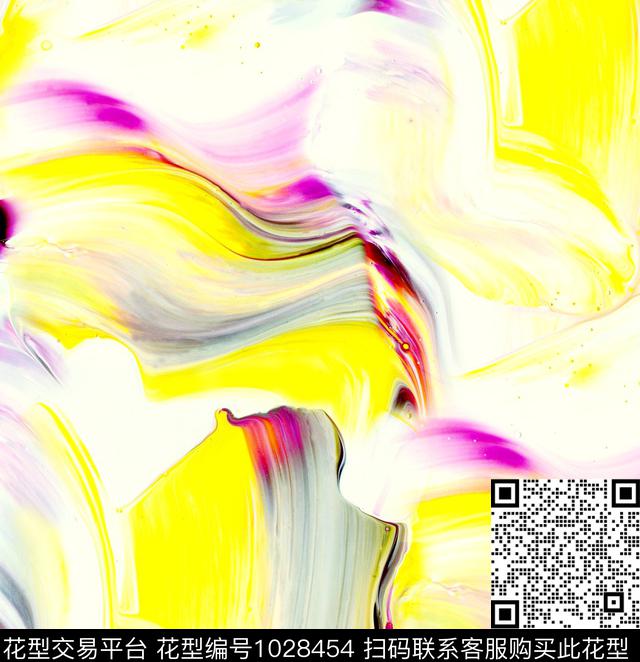 数码华亿平台花卉大牌风数码印花华亿平台下载（图片编号: 1028454） - 瓦栏（Walan）