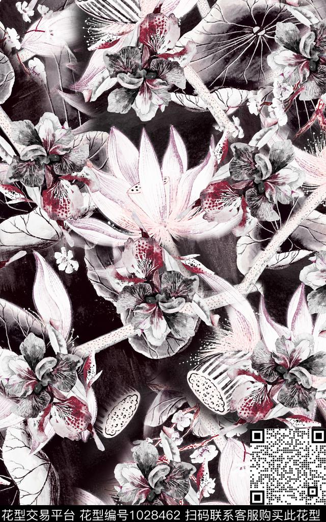 民族风花卉佩斯利数码印花华亿平台下载（图片编号: 1028462） - 瓦栏（Walan）