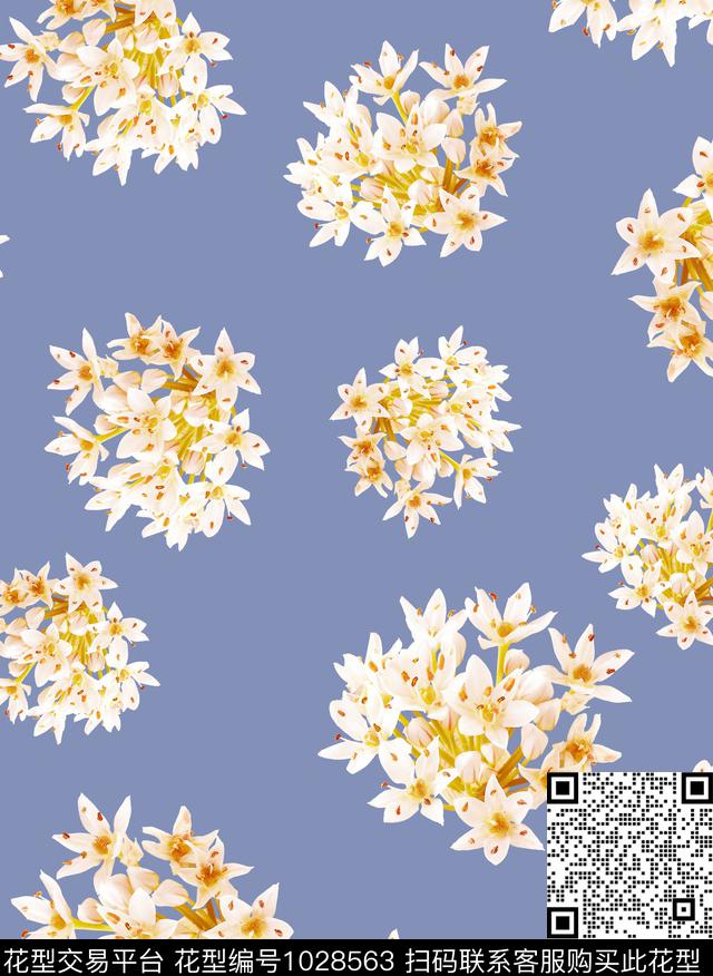 数码华亿平台花卉大牌风数码印花华亿平台下载（图片编号: 1028563） - 瓦栏（Walan）
