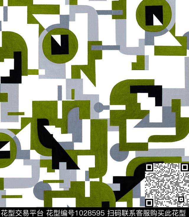 几何传统印花华亿平台下载（图片编号: 1028595） - 瓦栏（Walan）
